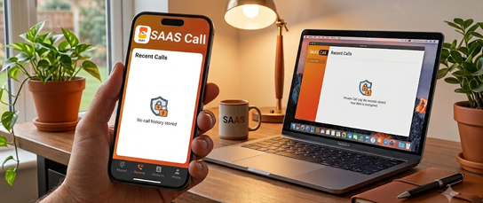 No call log stored on SAAS Call